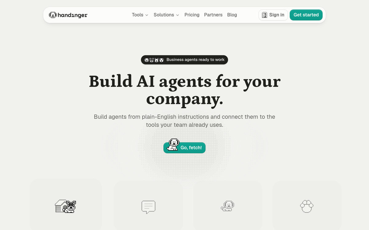 Handinger platform