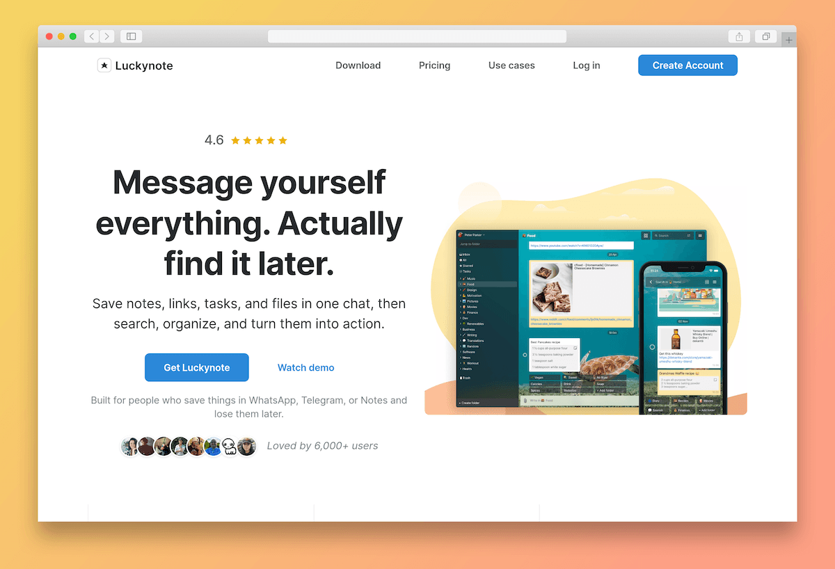 Luckynote platform