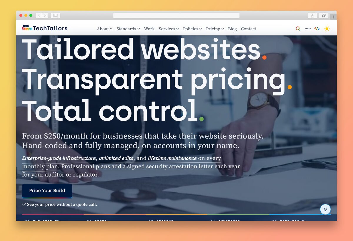 TechTailors website
