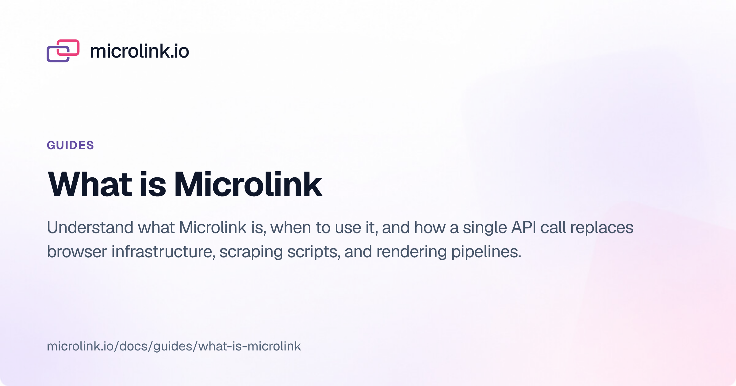 What is Microlink — Microlink Guides