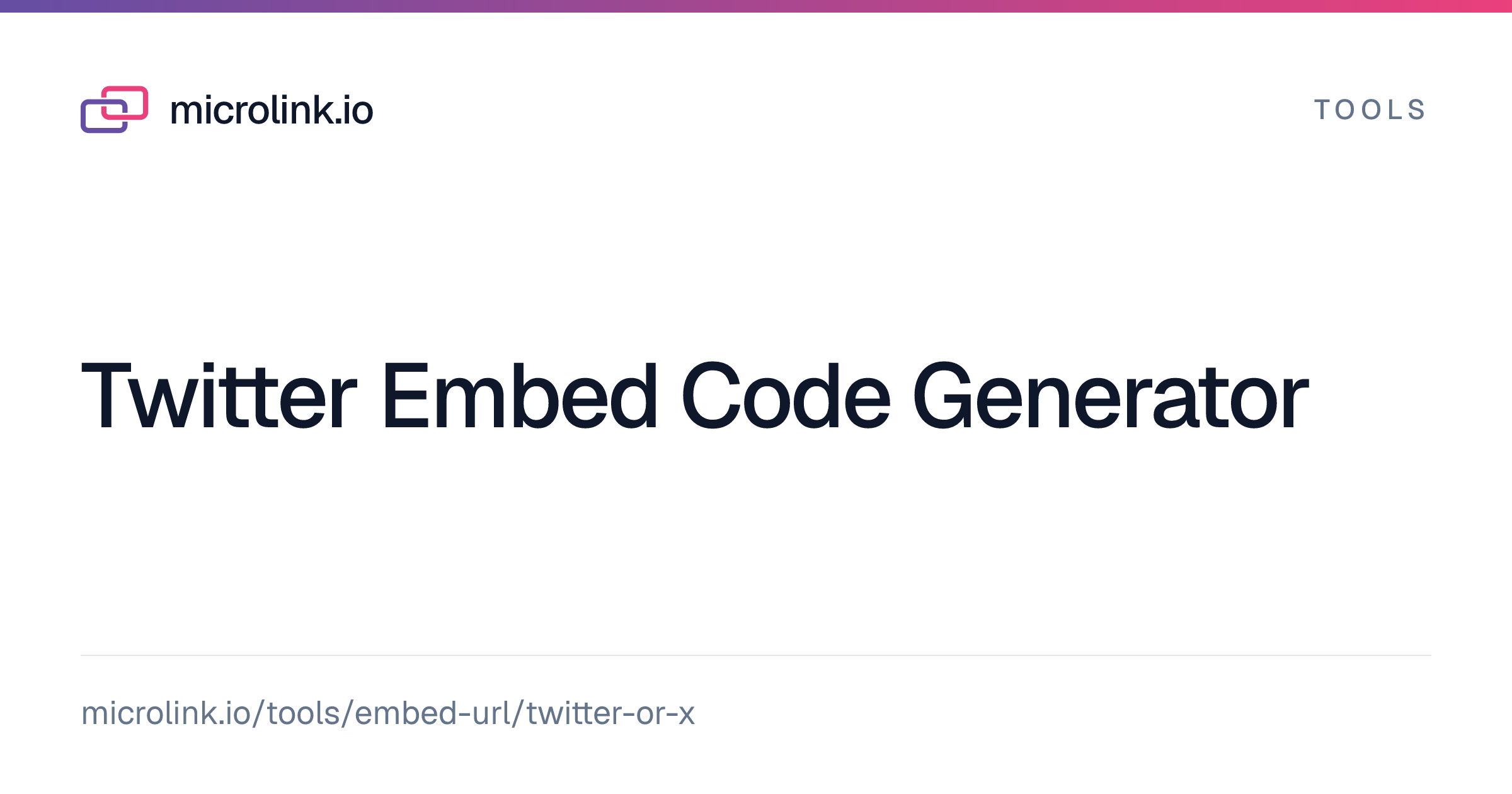 Twitter Embed Code Generator — Embed Tweets & X Posts
