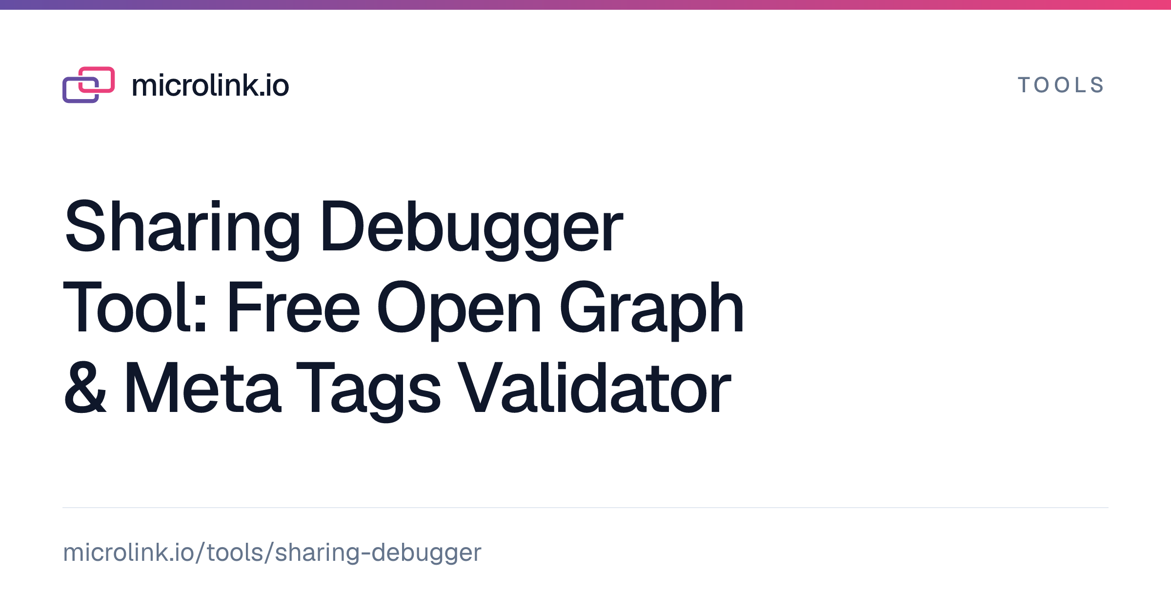 Sharing Debugger Tool: Free Open Graph & Meta Tags Validator