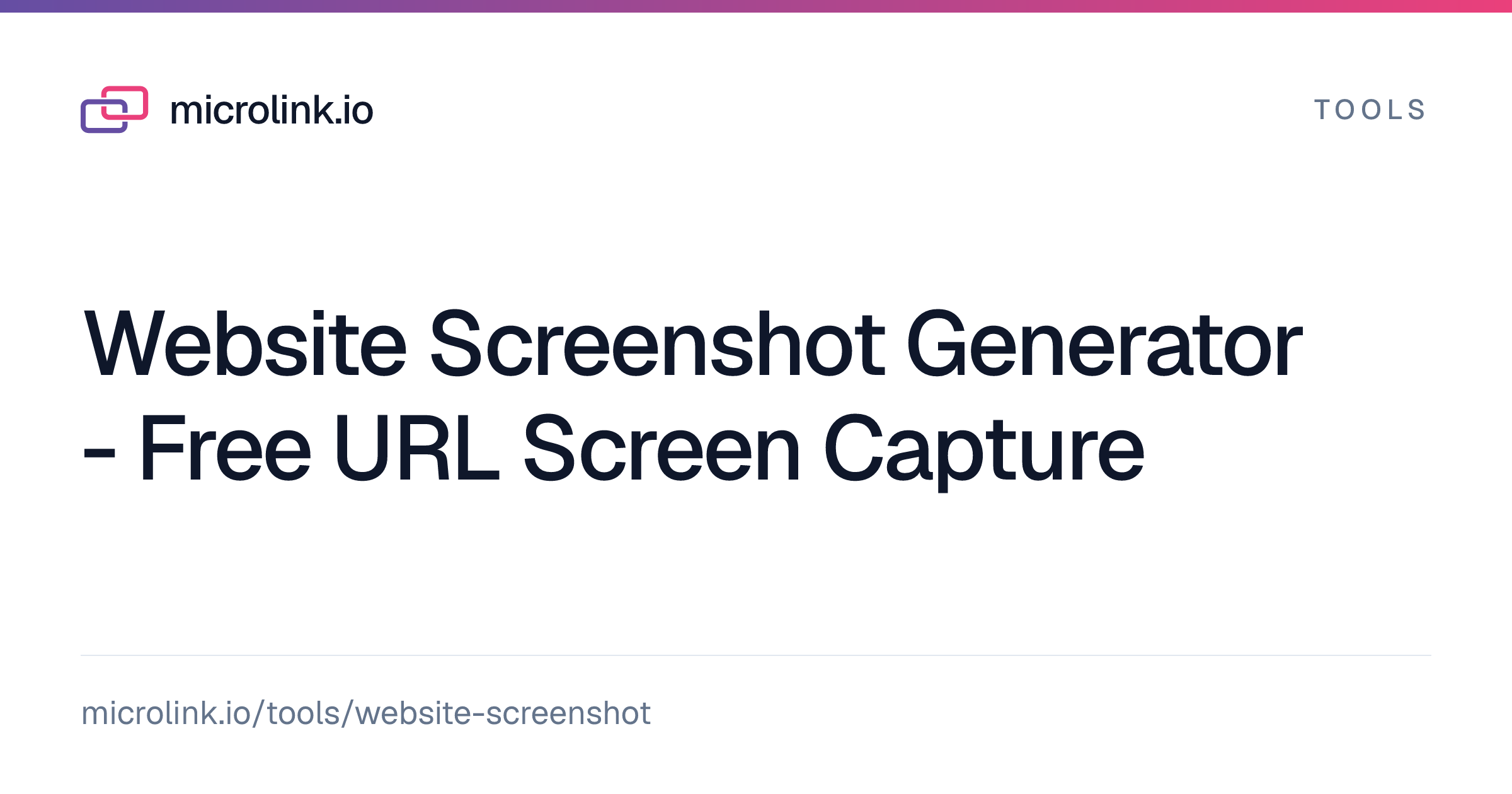 Website Screenshot Generator - Free URL Screen Capture